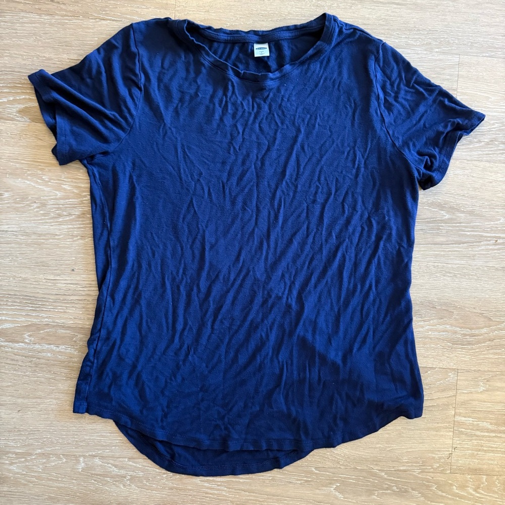 Old Navy Blue Women's T-Shirt Size L